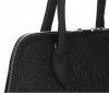Kožené kabelka kufřík Genuine Leather černá 80032